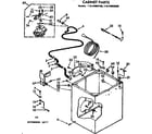 Kenmore 11074862100 cabinet parts diagram
