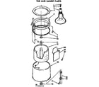 Kenmore 11074862600 tub and basket parts diagram