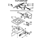 Kenmore 11074862600 top and console parts diagram