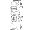 Kenmore 11074863100 tub and basket parts diagram