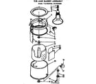 Kenmore 11074870100 tub and basket assembly diagram