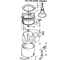 Kenmore 11074871600 tub and basket assembly diagram