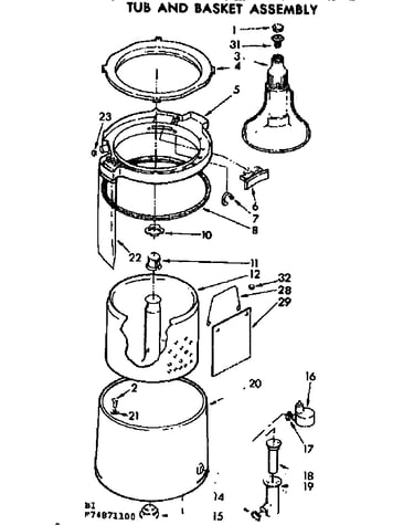Tub and basket assembly
