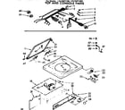 Kenmore 11074871100 top and console parts diagram