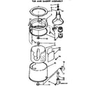 Kenmore 11074890100 tub and basket assembly diagram