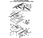 Kenmore 11074890100 top and console assembly diagram