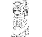 Kenmore 11074891200 tub and basket assembly diagram