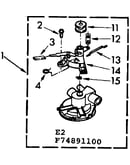 Water pump 3 post plastic