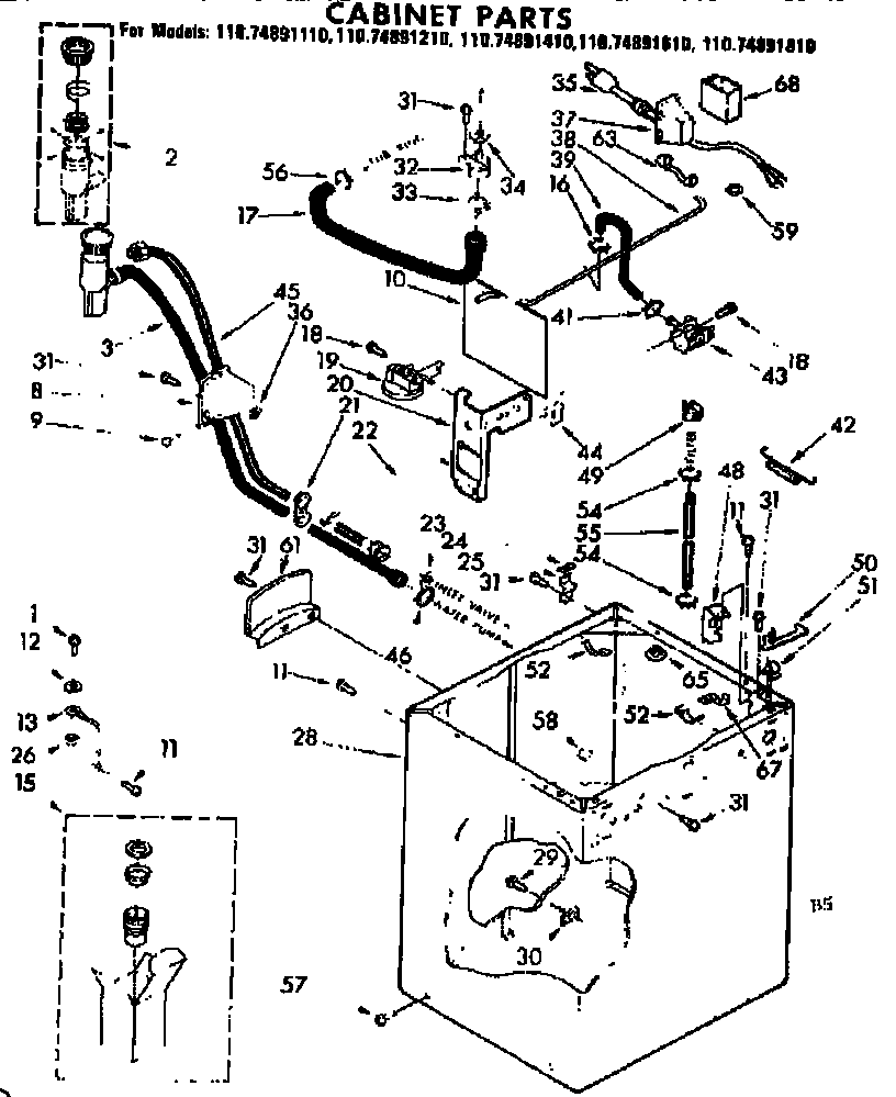 Cabinet parts