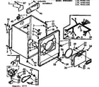 Kenmore 11076401100 cabinet assembly diagram