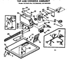 Kenmore 11076401100 top and console assembly diagram