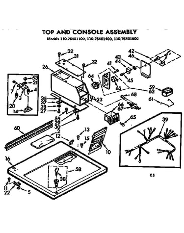 Top and console assembly