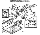 Kenmore 11076402400 top and console assembly diagram