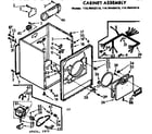 Kenmore 11076402610 cabinet assembly diagram