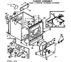 Kenmore 11076403600 cabinet assembly diagram