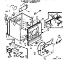 Kenmore 11076404100 cabinet assembly diagram