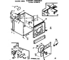 Kenmore 11076404110 cabinet assembly diagram