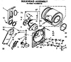Kenmore 11076404110 bulkhead assembly diagram