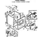 Kenmore 11076406100 cabinet assembly diagram