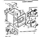 Kenmore 11076406610 cabinet assembly diagram
