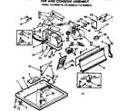 Kenmore 11076406610 top and console assembly diagram