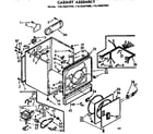 Kenmore 11076407600 cabinet assembly diagram