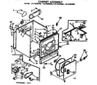 Kenmore 11076408400 cabinet assembly diagram