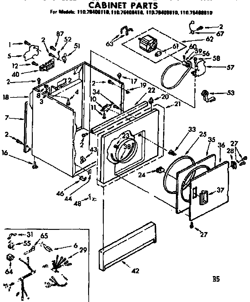 Cabinet parts