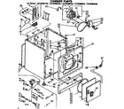 Kenmore 11076408420 cabinet parts diagram