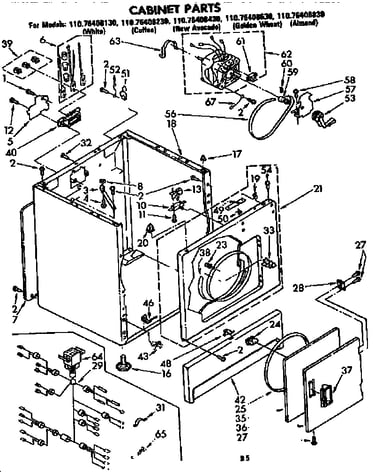 Cabinet parts