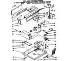 Kenmore 11076408840 top and console parts diagram