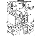 Kenmore 11076408850 cabinet parts diagram