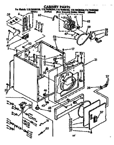 Cabinet parts