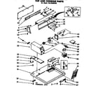 Kenmore 11076409100 top and console parts diagram