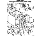 Kenmore 11076409130 cabinet parts diagram