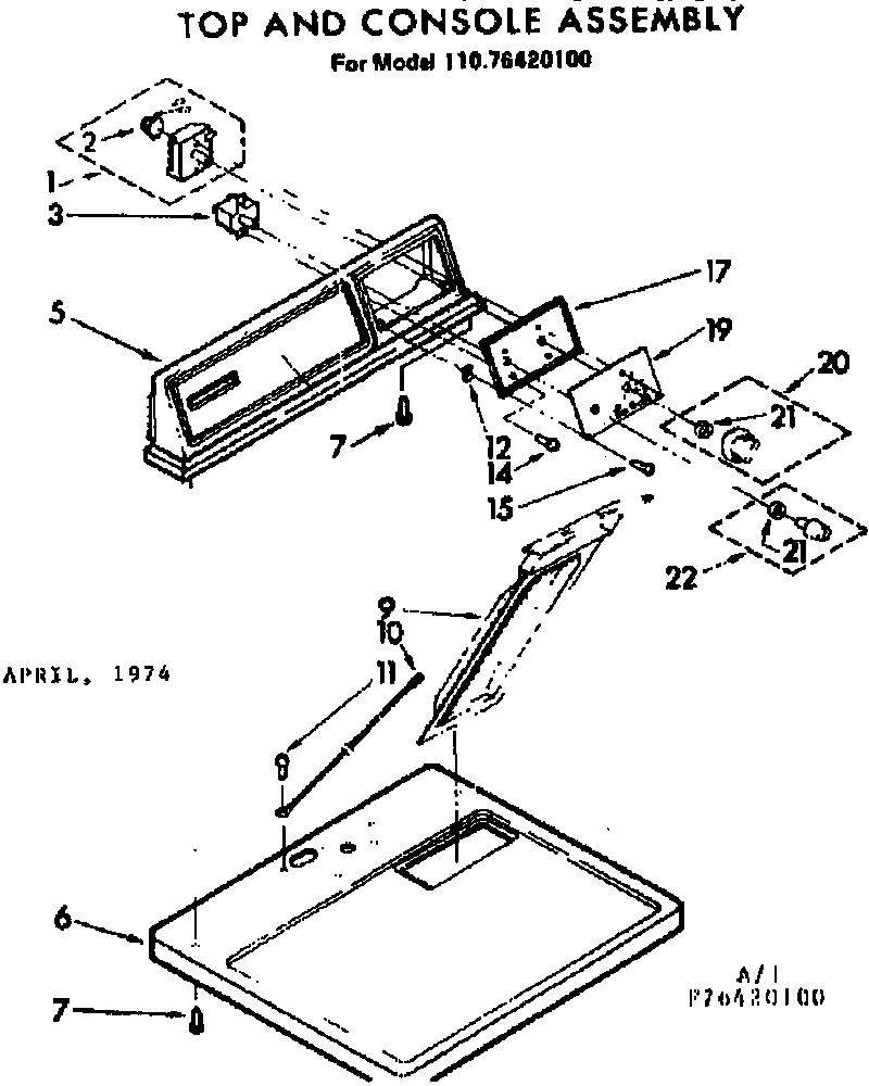 TOP & CONSOLE ASSEMBLY