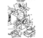 Kenmore 11076420100 cabinet assembly diagram
