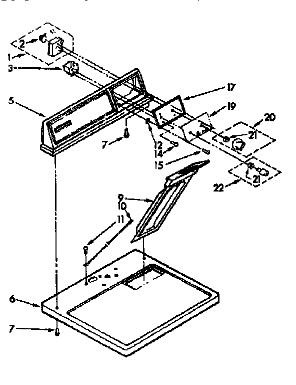 Top & console assembly