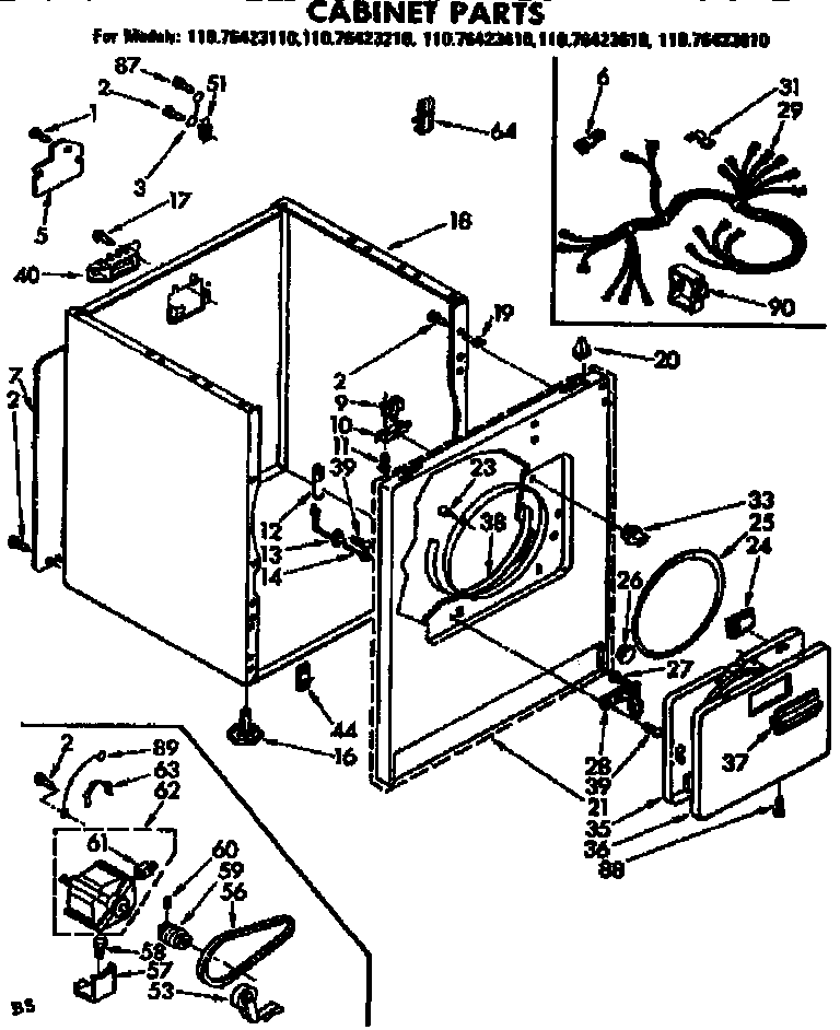 Cabinet parts