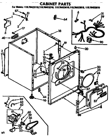 Cabinet parts
