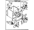 Kenmore 11076423220 cabinet parts diagram