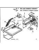 Top and console assembly