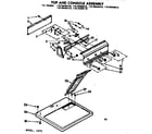 Kenmore 11076430210 top and console assembly diagram