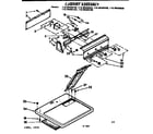 Kenmore 1107643012B top and console assembly diagram