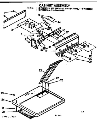 Top and console assembly