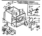 Kenmore 1107643012A cabinet assembly diagram