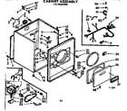 Kenmore 11076430300 cabinet assembly diagram