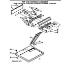 Kenmore 11076431800 top and console assembly diagram