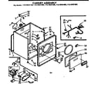 Kenmore 11076431100 cabinet assembly diagram