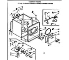 Kenmore 11076433200 cabinet parts diagram